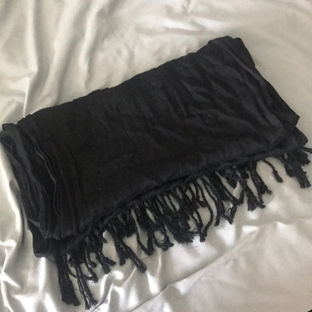 Black Satin Scarf